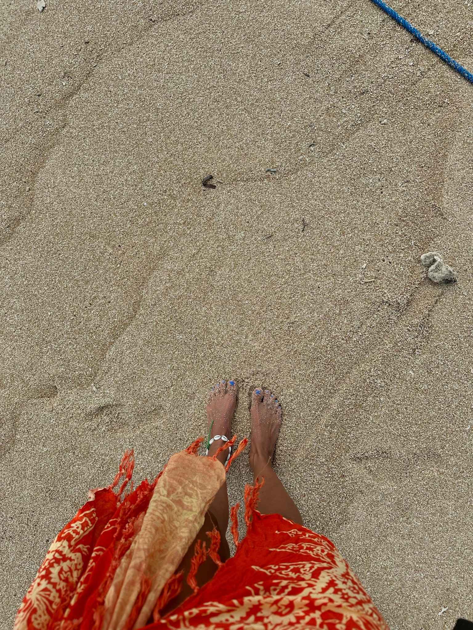 Meditierende Person.